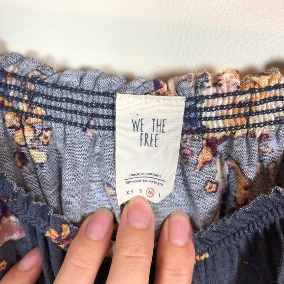 We the Free Floral Off the Shoulder Knit Top - Picture 6 of 8